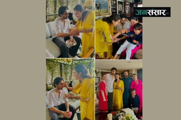 Sara Ali Khan celebrated Rakshabandhan with great pomp with her brothers